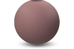 Cooee Design Ball Jarrón de cerámica en Forma de Bola, 8 cm, Rosa Ceniza