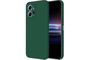 HONLEN Funda Compatible para Redmi Note 12 (4G) Case, (6.67" Inches) Líquida TPU Silicona Cover con Anti-Rasguño, Cáscara Suave Cubierta Verde Oscuro