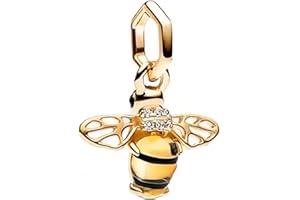 BEEUVIP Życie postaci zwierząt Charms Koraliki Wisiorek 925 Sterling Silver z cyrkoniami sześciennymi Kompatybilny z Europejską Bransoletką Naszyjnik, Charms dla Dziewczynek Kobiet