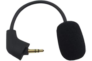 Jerilla Micrófono para Kingston HyperX Cloud 2 II/Cloud Core/Cloud Pro/CloudX - Reemplazo de 3.5 mm Plug Gaming Headsets Mic