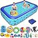 Produktbild lvsenlin Aufblasbarer Swimmingpool, Rechteckiges, Schweres, Umweltfreundliches Familienbad Ideal Für Sommerurlaub Täglich