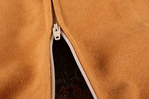 Armadahome Kissenbezug Kissenhülle Sitzkissen cushion cover orientalisch (Orange Gold) - 4