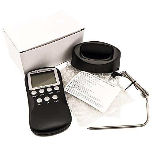 Peralng® Grillthermometer BBQ Thermometer Neue Drahtlose Fernbedienung Elektronische Grill Pizza Pfannenpizza Kuchen Gugelhupf Törtchen Wärmemesser Fleisch Küche Lebensmittel Thermometer (Black) - 3