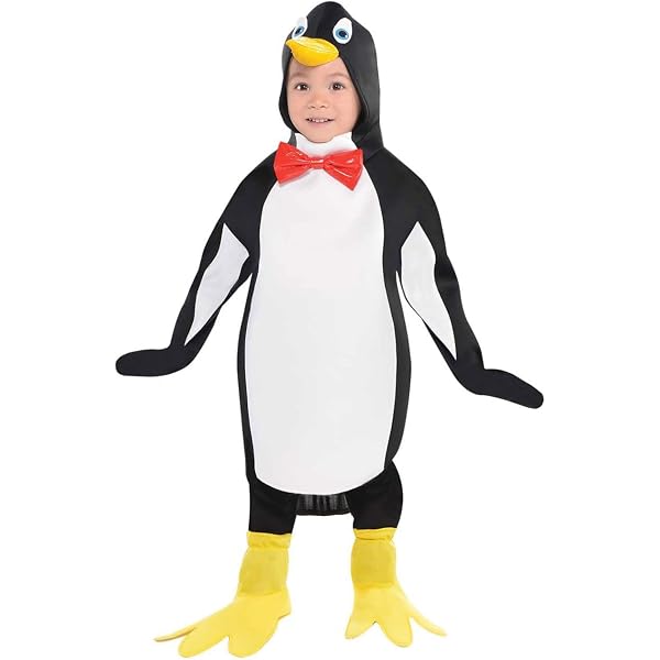 Süßes Pinguin-Kostüm Für Kinder – Inklusive Overall, Kapuze & Pfoten