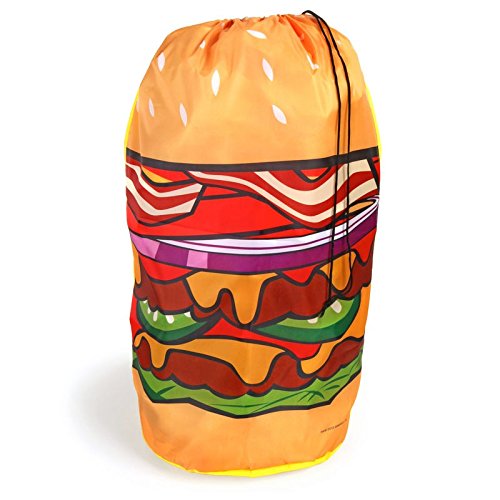 Hamburger Wäschesack - Fast Food Wäschesammler Burger Wäschekorb Diner