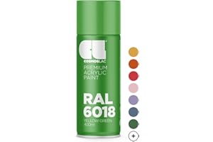 CL COSMOS LAC Bombe peinture vert - bombe peinture vert pour bricolage - peinture spray acrylique spray couleur spray peinture pour plastique, métal, etc.