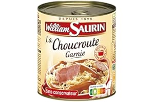 EPICERIE SALÉE WILLIAM SAURIN - Choucroute Garnie Au Vin Blanc 800G - Lot De 4 - Offre Special