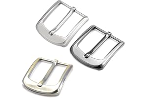 ZDNT 3 Stück Gürtelschnallen Herren Metall Klassische Gürtelschnalle 3,8 cm (38-40 mm) einzelne Zinken quadratische Gürtelschnalle Ersatz Snap Schnalle Belt Buckle für Männer Frauen Gürtel
