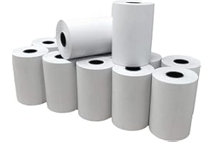 boite de 20 Rouleaux/bobines de papier thermique standard 57 x 40 x 12 pour terminal de paiement carte bancaire - tpe