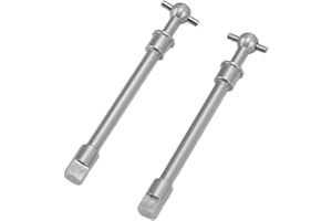 SUNGOOYUE Eje de Transmisi¡§?n del Eje Delantero RC, 2 Piezas Eje de Acero Endurecido Pieza de Actualizaci¡§?n de Oruga RC para Coche Axial SCX24 1/24 RC,scx24 Drive Shaft