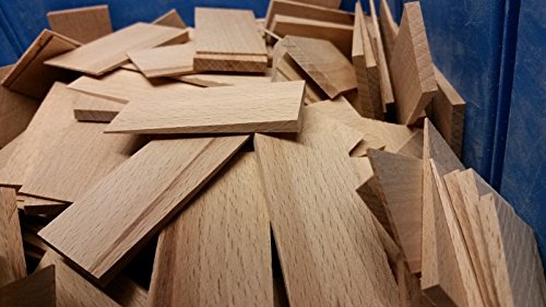 50 Hartholzkeile 80x40x15mm - 2