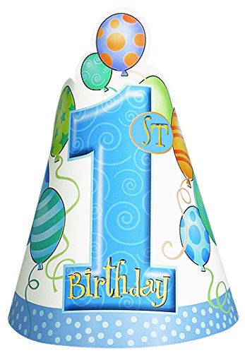 Dekorations-Set für Hochstuhl mit Luftballons zum 1. Geburtstag, Blau - 7