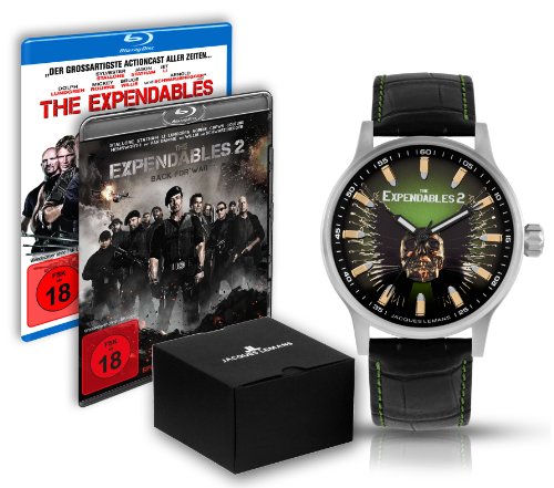 Jacques Lemans Unisex-Armbanduhr The Expendables 2 Analog Quarz Leder E-228.1 Jacques Lemans Unisex-Armbanduhr The Expendables 2 Analog Quarz Leder E-228.1