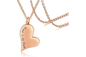 VNOX Siempre en mi corazón/Animal Paw Monumento de Ceniza Recuerdo Corazón Urna Charm Colgante Collar