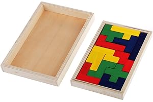 Flormoon Pentomino Puzzle drewniana łamigłówka umysł nowość sztuczka zabawki edukacyjne dla dzieci dla chłopców i dziewcząt