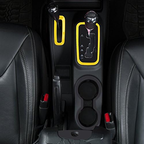 Yellow Gear Shift Knobs Cover Trim