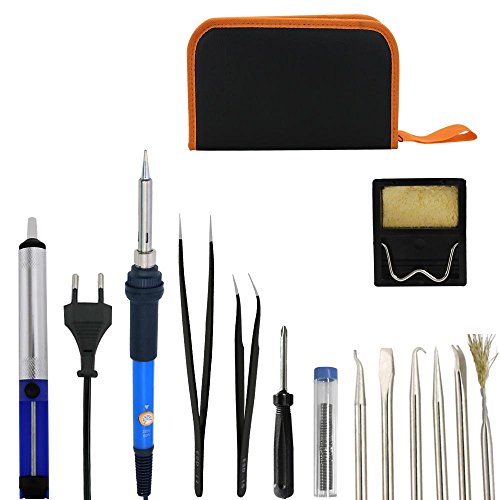 Lötkolben Set, CrazyFire 18 PCS Lötkolben Kit, 60W 220V Soldering Iron Set, Lötset mit Einstellbare Temperatur 200-450°C für Verschiedentlich Repariert Nutzung - 7