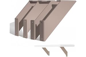 CHASBETE Chas Bete Soporte Estanteria Pared Pesado, Soportes de Estantes Metal 20cm para Cocina Dormitorio Estudio Garaje Soporte Estanteria Duradero, Rosa Oxido