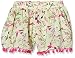 Pumpkin Patch Baby-Girls Pom Pom Trim Floral Skirt, Green (Lime Sorbet), 12-18 Months