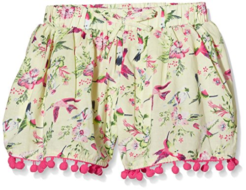 Pumpkin Patch Baby-Girls Pom Pom Trim Floral Skirt, Green (Lime Sorbet), 12-18 Months