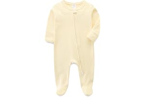 KIDDLETOWN Baby Boy Girl Clothes, Baby Grows, Newborn Clothing, Newborn Clothes Romper Cotton Long Sleeve, Bodysuits Double Zipper, Girl Boy Outfits Set 0-3 Months