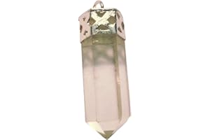 CHABOTTAKRA Ciondolo con gemma esoterica sfaccettata, in ametista, cristallo di rocca, lapislazzuli e molto altro ancora. cristallo di rocca