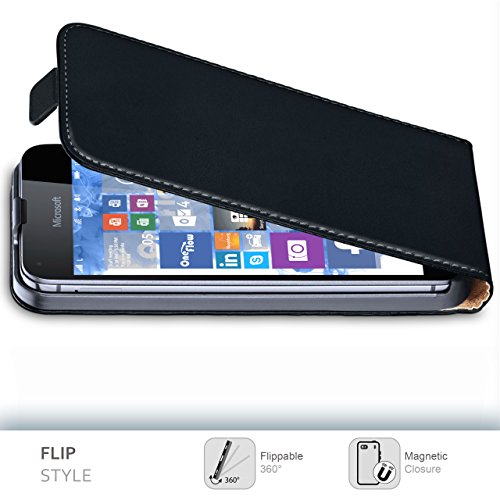 Bolso OneFlow para funda Nokia Lumia 520   525 Cubierta con im  n   Estuche Flip Case Funda m  vil plegable   Bolso m  vil protecci  n m  vil paragolpes funda protectora con cubierta en Nero
