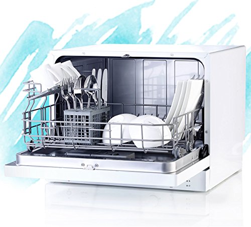 Preisvergleich Produktbild Sichler Haushaltsgeräte Geschirrspüler: Tischgeschirrspüler TGS-6 für 6 Maßgedecke (Spülmaschine)