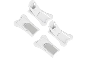 OLRWSLG 4 Stück Schiebetür Sperre Schrank Fenster Kindersicherung Kunststoff Schiebetür Sperre mit 3M Klebepad, Sicherheitsschloss für Schiebeschränke und Fenster (Weiß)