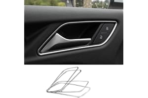 HIGH FLYING pour A3 8V 2012-2019 Poignée de Porte Bol Décoration Coque Trim Acier Inoxydable Accessoire Auto 4 pièces (Pas pour A3 Cabriolet)