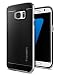 Produktbild Samsung Galaxy S7 Edge Hülle, Spigen® [Neo Hybrid] Dual-Layer Schutzrahmen [Satin Silber] Metallisierte tasten / Durchsichtige TPU Schale + PC Farbenrahmen Schutzhülle für Samsung Galaxy S7 Edge Case, Samsung Galaxy S7 Edge Cover, Samsung S7 Edge Case, Samsung S7 Edge Cover - Satin Silver (556CS20144)