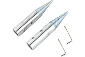 QZATACAEN 5/8" (16mm) Spindle Tapered Threaded Adapter Left & Right Pair Suitable for 3/16" to 13/16" Arbor Hole Polishing Wheel for Bench Grinder