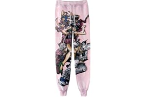 WANHONGYUE Anime JoJo’s Bizarre Adventure 3D Gedruckt Sweatpants Jogginghose Cosplay Kostüm Sporthosen Trousers Trainingsanzug