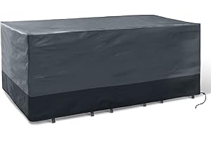 IDMarket - Housse de Protection pour Table de Jardin rectangulaire 250 x 200 x 74 cm