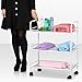 Price comparison product image Outdoortips 3-Tier Beauty Salon Storage Cart Dentist Wax Treatment Tattoo Shelf Trolley (L)