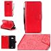 Produktbild Jepson Nokia Microsoft Lumia 535 / n535 (5,0 Zoll) Hülle, Leadertasche Premium Lederhülle Flip Case im Bookstyle Folio Cover Kartenfächer Magnetverschluss und Standfunktion Leder Schale Etui für Handytasche Schutzhülle Prägung Schmetterling Muster.