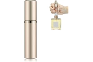 Colexy 5ML Parfümzerstäuber Nachfüllbar, Parfum Zerstäuber Leer, Leer Reise Parfüm Zerstäuber Mini Portable Sprühflasche, Parfüm Behälter, Taschenzerstäuber Parfüm Flaschen (Sekt)