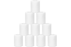 Gudotra 7.5cm x 4.5m 10 Rollos Venda Cohesiva Deportiva Banda Adhesiva Tape Crossfit Para Proteger Muñecas Tobillos Rodillas Músculos (Blanco)