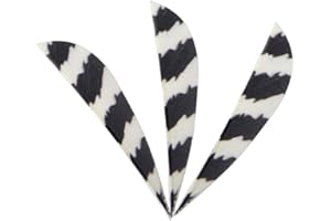 ‎SHARROW SHARROW 50 pieces bow feathers arrow feathers natural feathers 2 inch right wing feathers for arrows