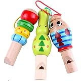 Holz-Tier Pfeife Musikinstrument Spielzeug Baby Kind Bevorzugen Bildungs - 4