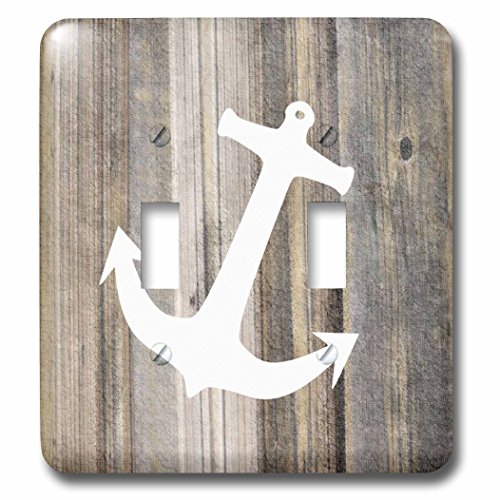 3D Rose LSP_233020_2 Image of White Anchor On Weathered Planks Double Toggle Switch RS.2128 (84.00% Off) - Amazon