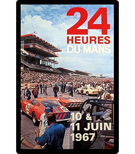 Blechschild Nürburgring 1954 Weltmeisterschaft – Retro-Werbeplakat Im Vintage-Design, 20x30 Cm, Made In Germany