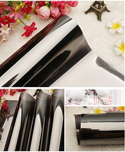 Mirror Insulation Solar Tint Window Film Stickers UV Reflective One Way Privacy Decoration For Glass,G,90*100CM