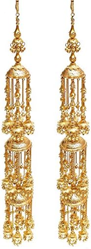 Lucky Jewellery Golden Bridal Dulhan Kaleera Women Wedding Pearl Kalira Designer Kalire Dulhan Kaliren Set (2352-QKIG-V6-GOLD)
