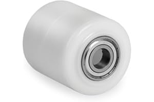 ARTIST UNKNOWN Rullo in poliammide/nylon, 82 x 100 mm, con foro dell'asse e cuscinetto a sfera da 17 mm.