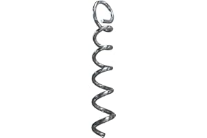 Windhager Piquet d'ancrage Spirale, Lot de 4 piquets de Tente en Spirale galvanisés, 14cm, 07258