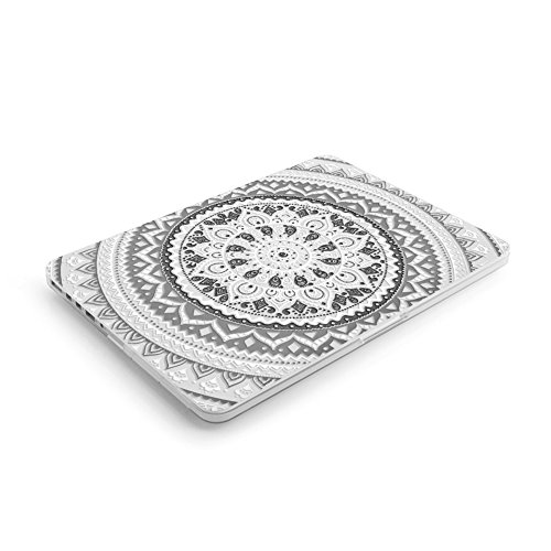 Case MacBook Pro 13 Retina H  lle Grau  iCasso Medallion Design Ultra Slim Kratzfeste Matt Rutschfest Hartschale Snap Case f  r MacBook Pro 13 Zoll Re