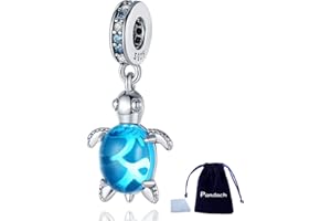 Pandach Charme Monde Global Argent 925 Sterling Femmes Perles Charm Pendentif Breloque avec 5A Zircone Compatible pour Européen Bracelets Collier,Christmas Gifts for Family/Friends