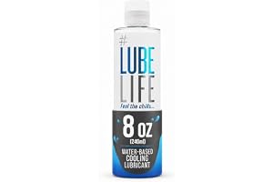 LUBELIFE Water Based Cooling Lube, Personal Lubricant, Toy Safe, 8 Fl Oz | Cool tingling sensation glide, water-based formula, toy compatible, heightens sensation, great for partner play
