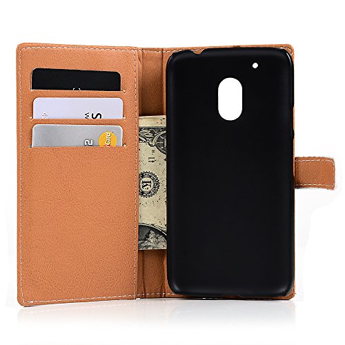 Motolora Moto G4 Play Hülle YOKIRIN Painted PU Leder Wallet Handytasche Handyhülle Innere PC Hardcase Folio Schutzhülle Ledercase Lederhülle Tasche Painted Gemalt Schale Backcover Ledertasche Schutz Hülle Rückschale Flip Cover mit Standfunktion Karteneinschub und Magnetverschluß im Bookstyle Muster:Schmetterling - 7
